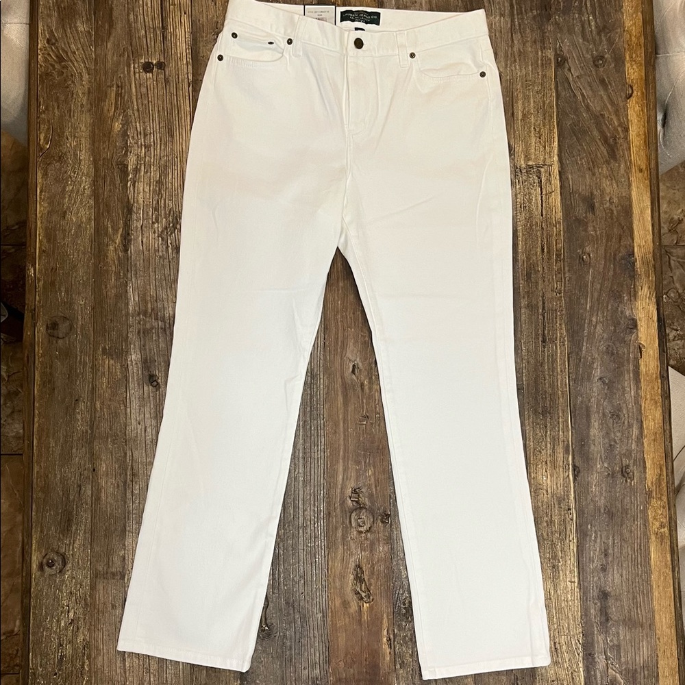 Ralph Lauren Petite Classic Straight White Jeans